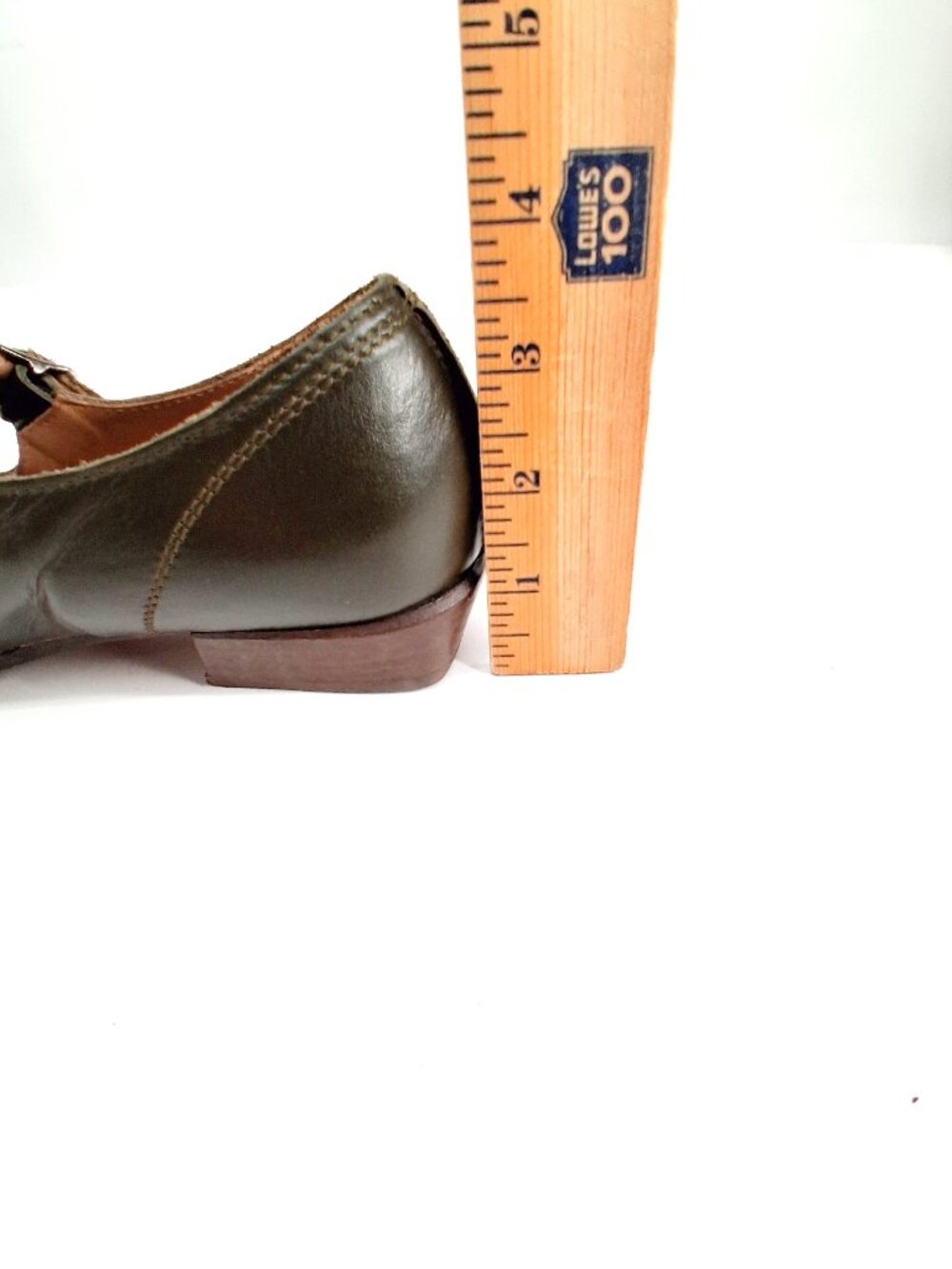 MOMA Handmade Leather Mary Jane T Strap Shoes Pointed Toe Brown EU 41 Italy - Picture 14 of 14